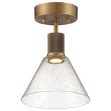Port Nine 9W 1 LED 8 Inch Wide Semi Flush Mount by Access - 63146LEDD-ABB