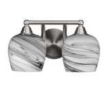 Paramount 2 Light Bath Bar Vanity Light by Toltec - 3422-BN-4810
