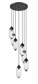 Arden 7 Light Chandelier 12 Inches Tall and 18 Inches Wide by Z-Lite - 651P-7R