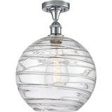 Athens Deco Swirl 1Light Semi Flush Mount 15.38 InchX12 Inch by Innovations - 616-1F-G1213-12