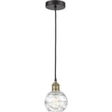 Athens Deco Swirl 1 Light Cord Down Mini Pendant 8.13 X 5.88 by Innovations - 616-1P-G1213-6