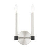 Karlstad 2 Light Candle Style Wall Sconce by Livex - 46882