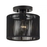 Acordia 1 Light Small Semi Flush Mount 8.25 Inch and 8.5 Inch Wide by Livex - 53141