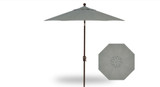 7.5 Foot Aluminum Crank Lift Octagon Market Umbrella by Treasure Garden - UM907