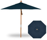 9 Foot Hardwood Pulley Lift Octagon Market Umbrella by Treasure Garden - UM809