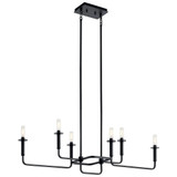 Alden 6 Light Linear Chandelier 17.5 Inch and 38.75 Inch Length by Kichler - 43362