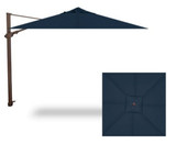 10 Foot Aluminum Manual Lift Square Cantilever Umbrella by Treasure Garden - AG25TSQR