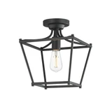 Clifton 1 Light Semi Flush Mount 11.75 Inch Tall and 10 Inch Wide by Maxim - 25311