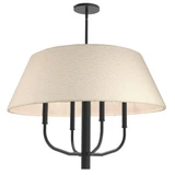 Dalia 4 Light Chandelier 18 Inch Tall and 24 Inch Wide by Dainolite - DAL-244C