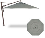 11 Foot Aluminum Manual Lift Octagon Cantilever Umbrella by Treasure Garden - AKZP