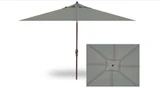 8x10 Foot Aluminum Crank Lift Rectangle Market Umbrella by Treasure Garden - UM8810RT0