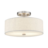 Meridian Two Light 13 Inch Wide Semi Flush Mount by Livex - 52134