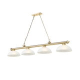 Cordon 4 Light Billiard 13.5 Inch Tall and 14 Inch Wide by Z Lite - 2306-4-BILL-DSHADE