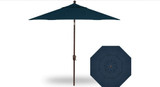 9 Foot Double Vent Push Button Round Market Umbrella by Treasure Garden - UM920-DWV