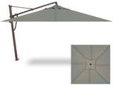 11.5 Foot Aluminum Manual Square Cantilever Umbrella by Treasure Garden - AKZPSQ11