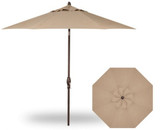 9 Foot Single Vent Crank Lift Round Market Umbrella by Treasure Garden - UM810-SWV