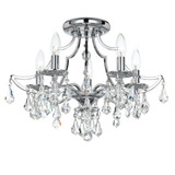 Lindisfarne Barton 5 Light 18.5 Inch Semi Flush Mount by Bailey Street Home - 49-BEL-1083675