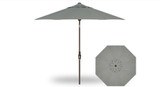 9 Foot Aluminum Crank Lift Round Market Umbrella by Treasure Garden - UM970