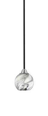 Paramount 1 Light Mini Pendant 6.25 Inch Tall by Toltec - 3401-BN-4100