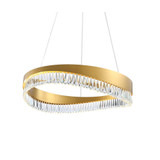 Venosa 41W 1 LED Large Round Chandelier 7 Inch and 33 Inch Wide by Kanova - KCH1101R-33