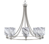 Paramount 8 Light Large Chandelier by Toltec 3408-BN-300 - 3408-BN-300