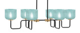 Sandia Six Light Island 10.25 Inch Tall and 42 Inch Length by Toltec - 6236-1025-42