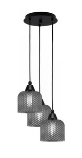Array 3 Light Medium Pendant 12 Inch Wide by Toltec - 1816-MB-12