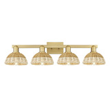 Natural Ballston Dome 4Light Basket Bath Vanity 36 Inch Wide by Innovations - 716-4W-NBD2-7_P