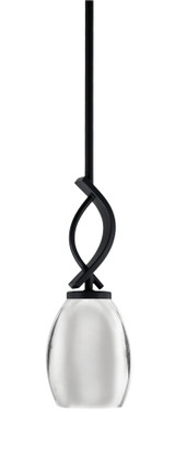 Cavella 1 Light Metal Shade Mini Pendant 13 Inch Tall by Toltec - 3901-MB-426-CH