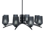 Kurve 8 Light Oversized Chandelier by Toltec 3708-MB-210 - 3708-MB-210