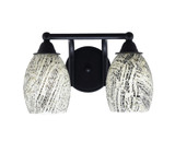 Paramount 2 Light Fusion Glass Vanity Light by Toltec - 3422-825-41