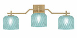 Corbin 3 Light Bath Bar 10 Inch Tall and 26.75 Inch Length by Toltec - 2313-10-2675