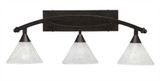 Bow 3 Light Vanity Light 29 Inch Length by Toltec - 173-10-1125-29