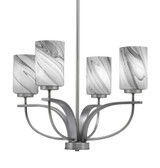Cavella 4 Light Medium Chandelier by Toltec 3904-300 - 3904-300