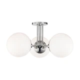 Stella 3 Light 18.25 Inch Wide Semi Flush Mount by Mitzi - H105603