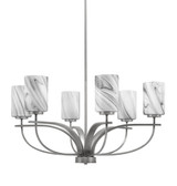 Cavella 6 Light Large Chandelier by Toltec 3906-30 - 3906-30