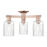 Hadley 3 Light Semi Flush Mount 10.88 Inch and 22 Inch Wide by Innovations - 716-3F-G34