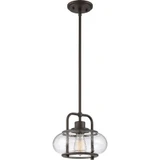 Albion Oval 1 Light Small Pendant 10 Inch Wide by Bailey Street Home - 71-BEL-2539299