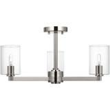 Fullton 3 Light Semi Flush Mount 20 Inch Wide by Visual Comfort Studio - 7764203C