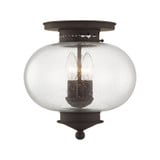 Harbor 3 Light 11 Inch Wide Flush Mount by Livex - 5037
