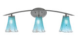 Kurve 3 Light Vanity Light 29 Inch Length by Toltec - 3723-GP-210