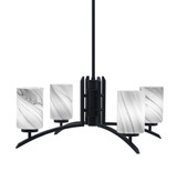 Kurve 4 Light Medium Chandelier by Toltec 3704-MB-300 - 3704-MB-300