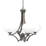 Zilo 4 Light Medium Chandelier by Toltec 564-GP-202 - 564-GP-202