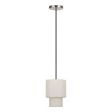 Monroe 1 Light Mini Pendant 15.5 Inch Tall and 7 Inch Wide by Livex - 51089