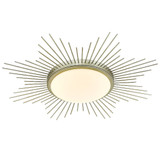 Kieran 16W 1 LED 24 Inch Wide Flush Mount by Golden - 9126-FM24