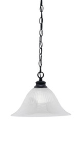 Chain 1 Light Medium Chain Hung Pendant 14 Inch Wide by Toltec - 92-BN-5731