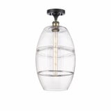 Vaz 1 Light 10 Inch Wide Industrial Semi Flush Mount by Innovations - 516-1C-G557-10