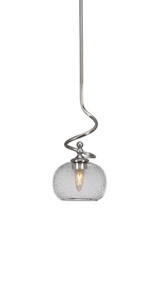Capri 1 Light Small Stem Hung Pendant 15.75 Inch Tall by Toltec - 901-BN-202