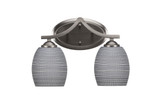 Zilo 2 Light Vanity Light 14 Inch Length by Toltec - 552-14-95