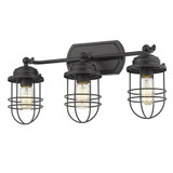 Seaport 3 Light Vanity Light by Golden - 9808-BA3